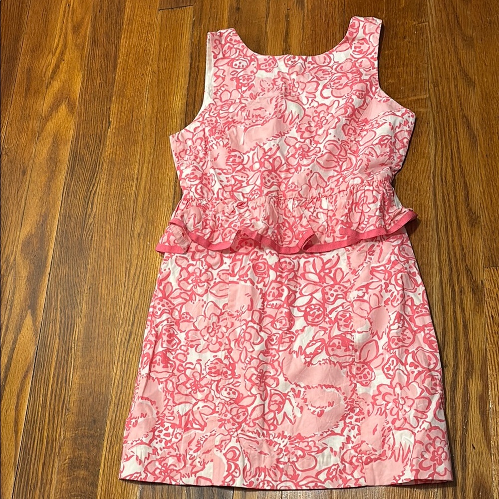 Lilly Pulitzer Girls Pink Ruffle Dress
